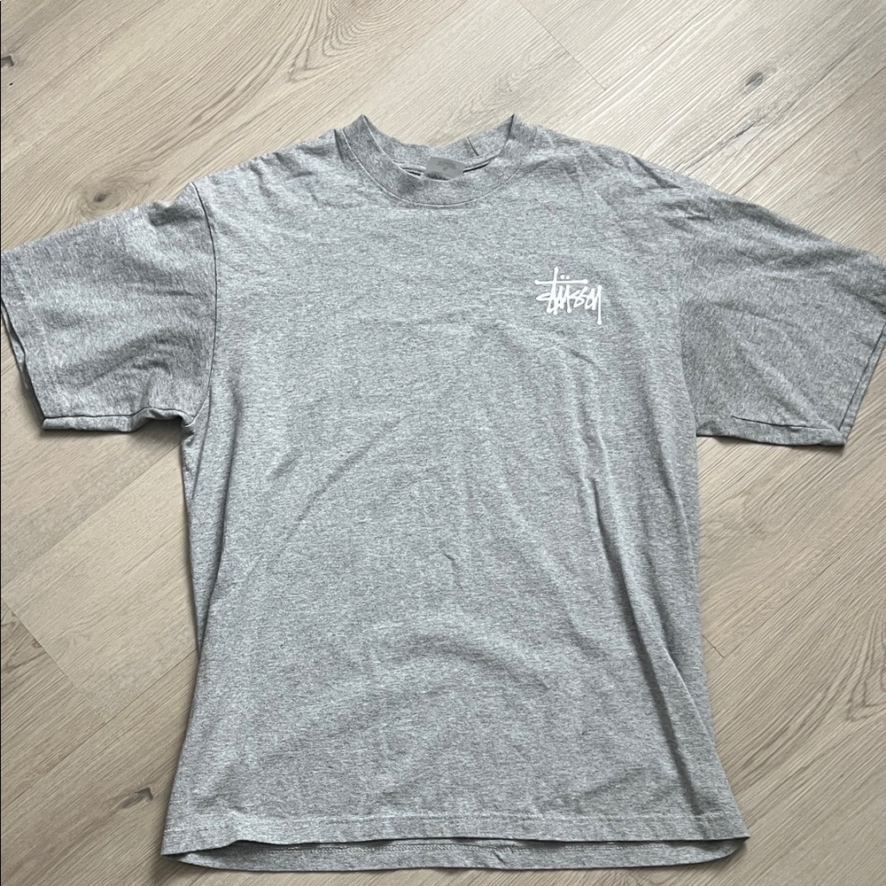 Stussy Light Gray Short Sleeve Tee